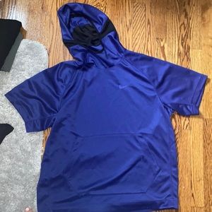 Nike men’s blue t shirt hoodie